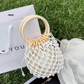 women's mini summer straw vacation handbag